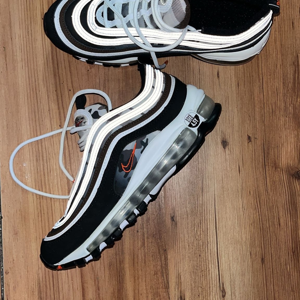 Black and White Air Max Sneakers